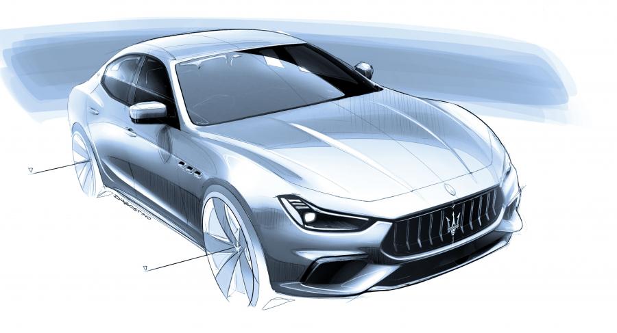 Эскиз Maserati Ghibli GranSport Hybrid (M157) 2020 года  (фото 22 из 25)